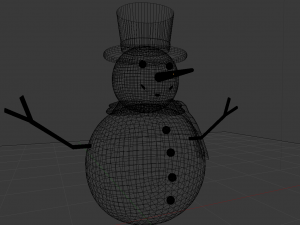 Snowman 001 Modello 3D