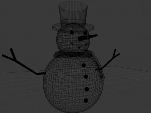 Snowman 001 3D Model
