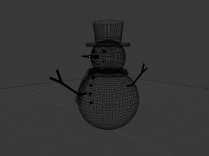 Snowman 001 3D Model
