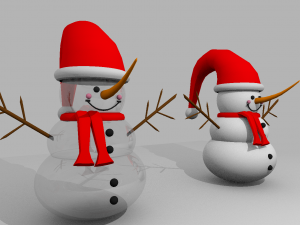 Snowman 002 3D मॉडल