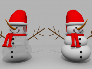 Snowman 002 3D Модель