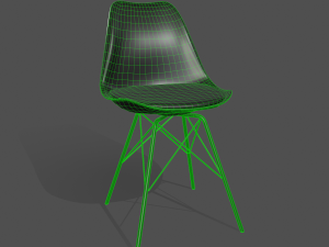 Chaise Noir Modèle 3D