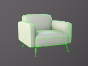 Single Sofa Modelo 3D