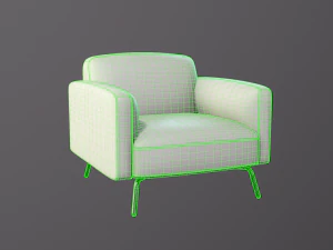 Single Sofa 3D Model