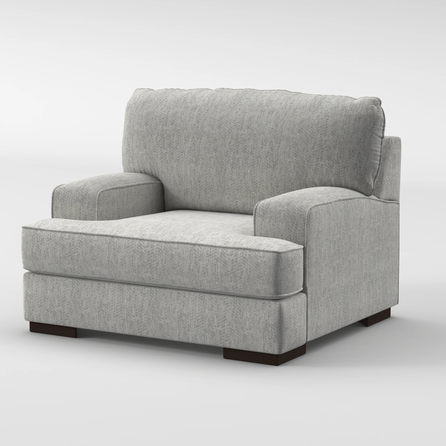 Singel Sofa With Wood Legs 3D Model .c4d .max .obj .3ds .fbx .stl .blend 