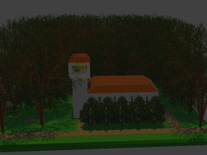 Church in the woods Modelo 3D