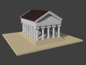 Greek Temple 3D 模型