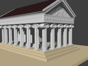 Greek Temple 3D Model