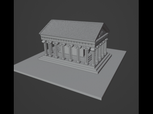 Greek Temple 3D Model