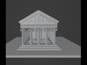 Greek Temple 3D Model