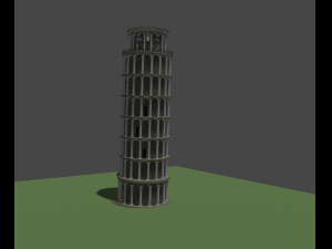 Leaning tower of pisa 3D 模型
