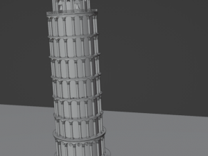 Leaning tower of pisa Modelo 3D