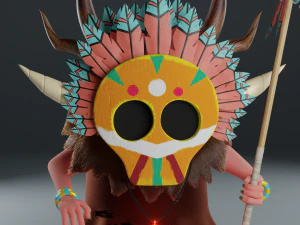 Shaman blender 3D Model