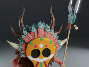 Shaman blender 3D Model