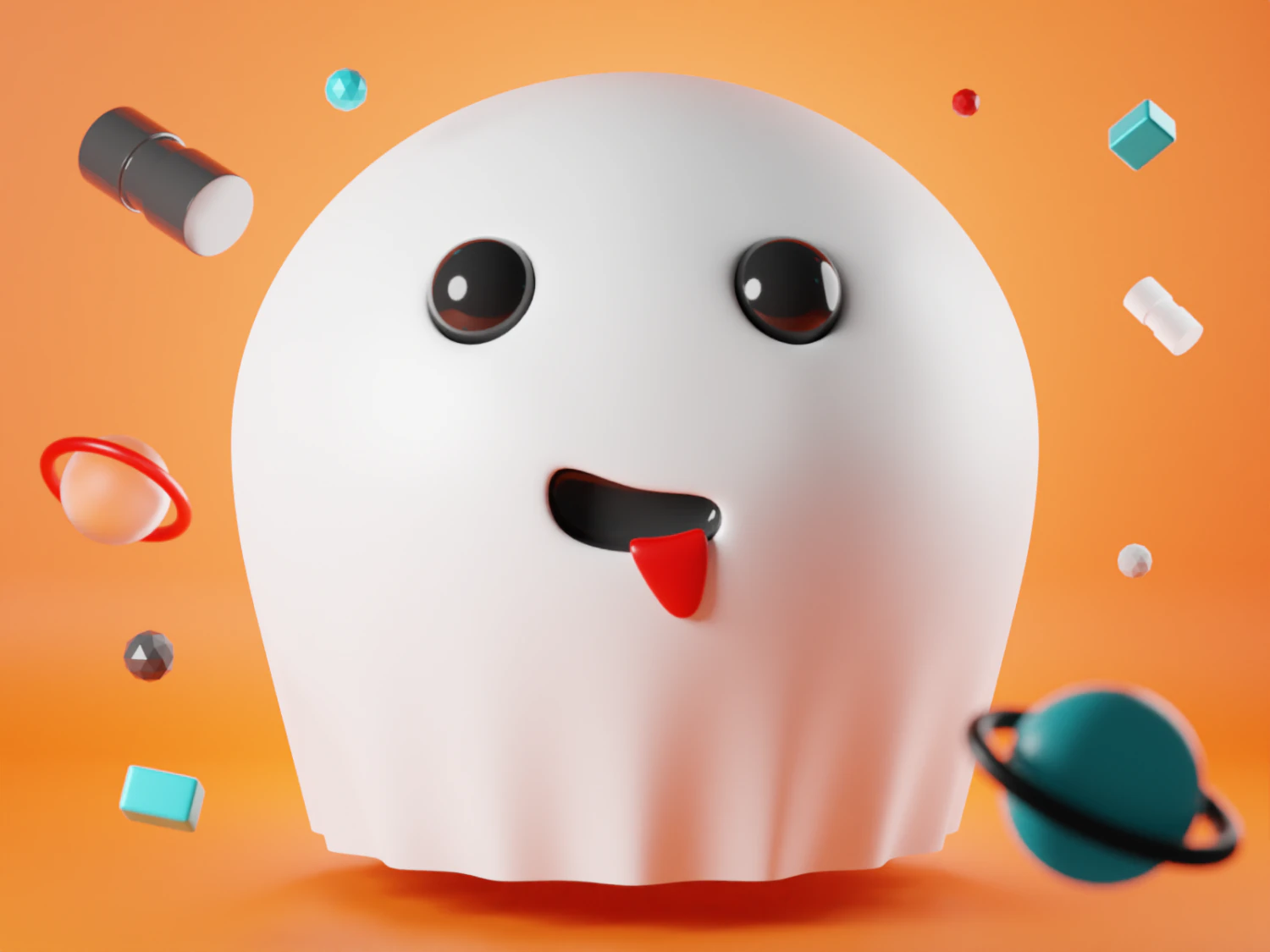 Ghost baby 3D Model .c4d .max .obj .3ds .fbx .stl .blend