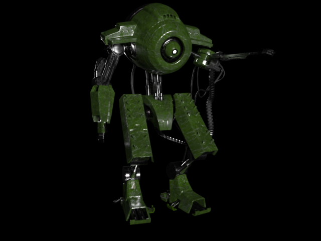 Robot Mech 3D Модель .c4d .max .obj .3ds .fbx .stl .blend 