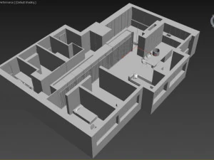 JS House Interior design 3D Model