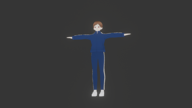 Anime boy sport Model 3D .c4d .max .obj .3ds .fbx .stl .blend