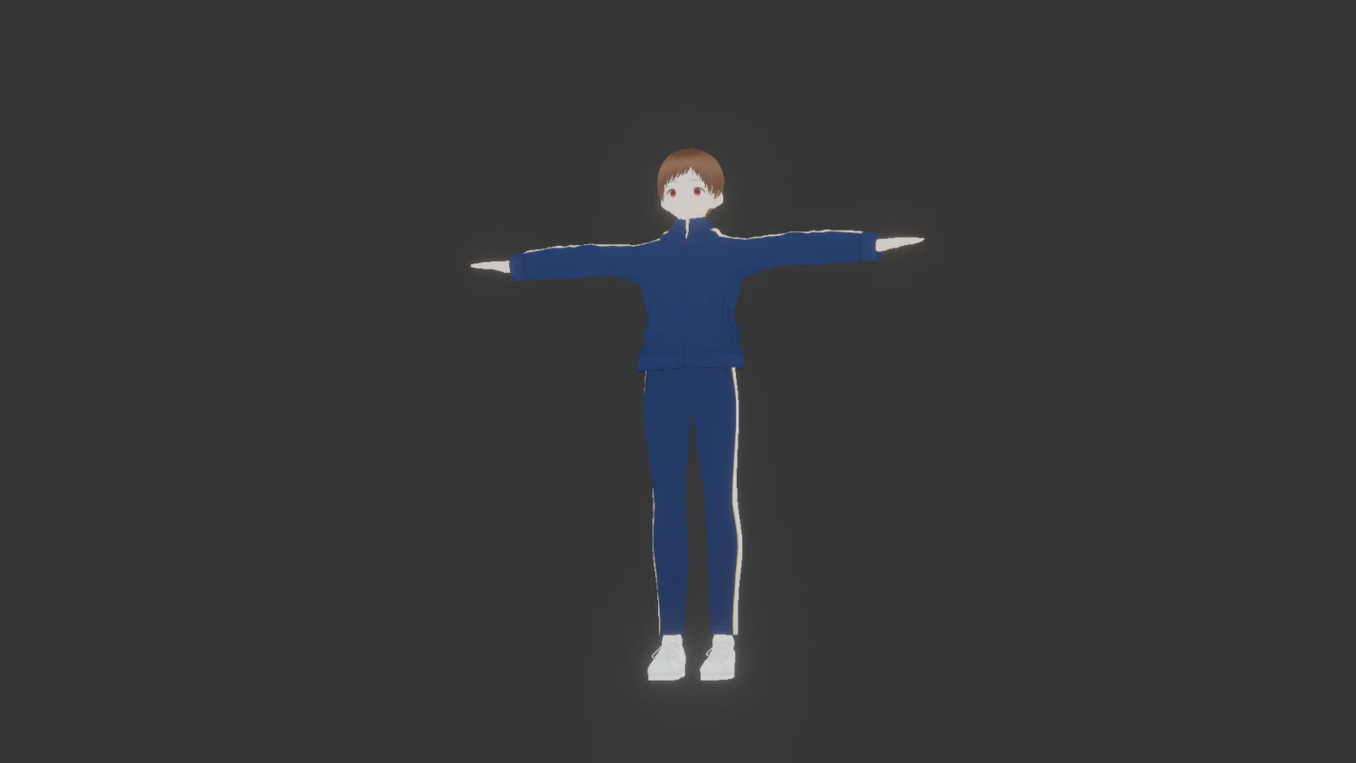Anime boy sport 3D Model .c4d .max .obj .3ds .fbx .stl .blend 