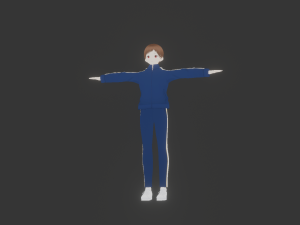 Anime boy sport 3D Models