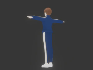 Anime boy sport 3D Model