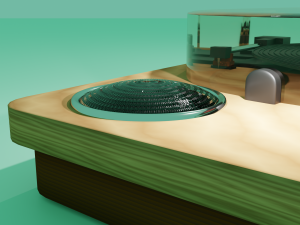 Record player 3D 모델