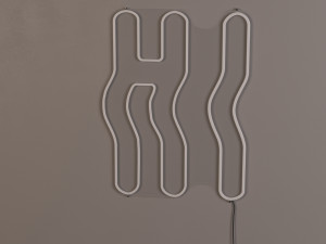 HI WAVY NEON 3D Model