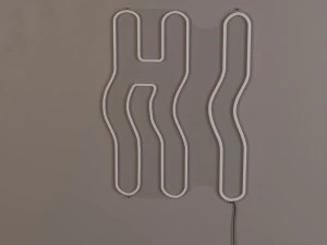 HI WAVY NEON 3D Model