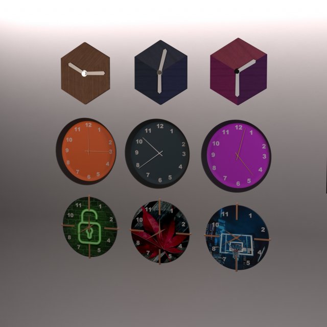 CATOLOG CLOCKS Modelo 3D .c4d .max .obj .3ds .fbx .stl .blend 