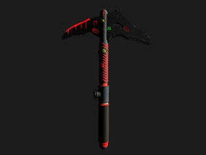 Low poly ice axe 3D Model