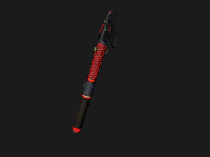 Low poly ice axe 3D Model