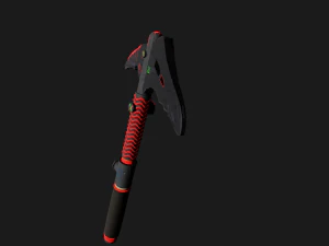 Low poly ice axe 3D Model