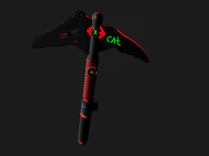 Low poly ice axe 3D Model