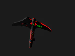 Low poly ice axe 3D Model