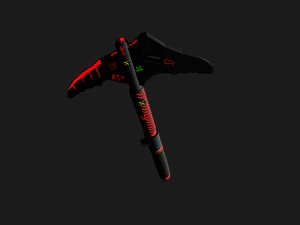 Low poly ice axe 3D Model