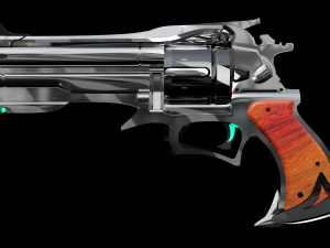 Revolver Stylized revolver Modèle 3D