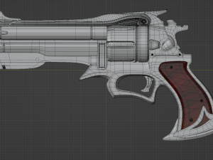 Revolver Stylized revolver Modèle 3D