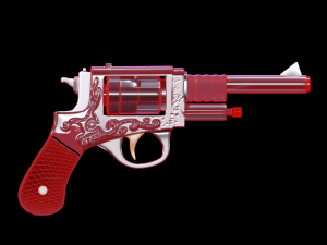 Revolver Lowpoly Highpoly model 3D मॉडल