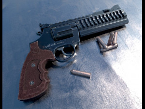 Nighthawk custom revolver 3D 模型