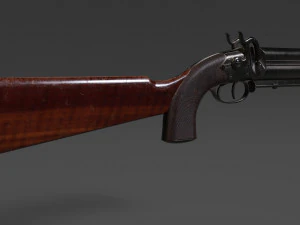 Howdah Hollis pistol 3D Model