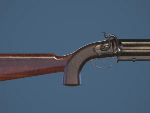 Howdah Hollis pistol 3D Model
