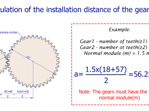 Cylindrical gear - paired - z39 m2 D82 d12 3D-printmodel