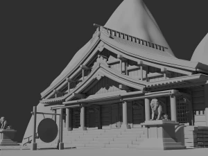 Monastery 3D Model