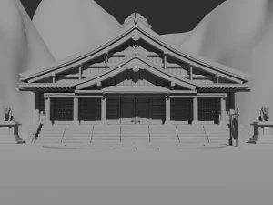 Monastery 3D Model