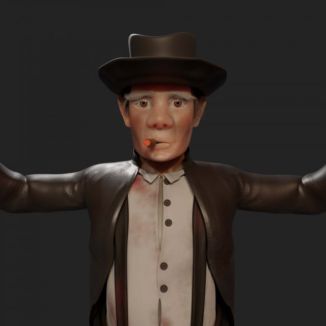 Bad grandfather 3Dモデル .c4d .max .obj .3ds .fbx .stl .blend 