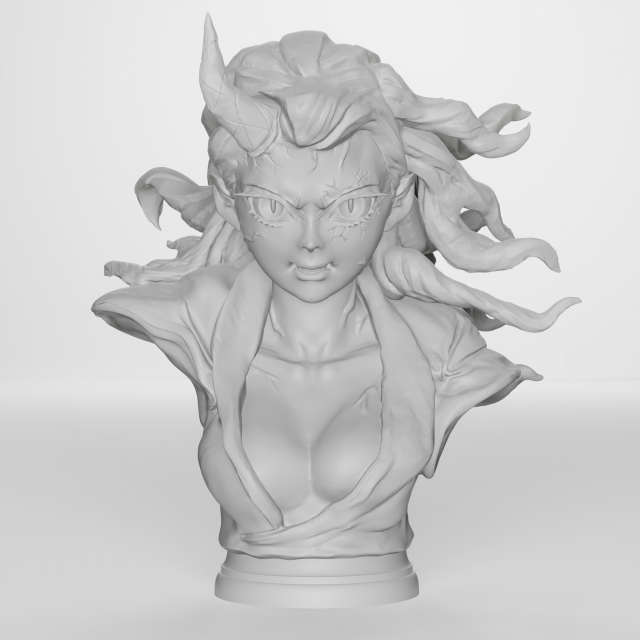 Nezuko rage mode 3d printable 3D Print Model .c4d .max .obj .3ds .fbx .stl .blend 