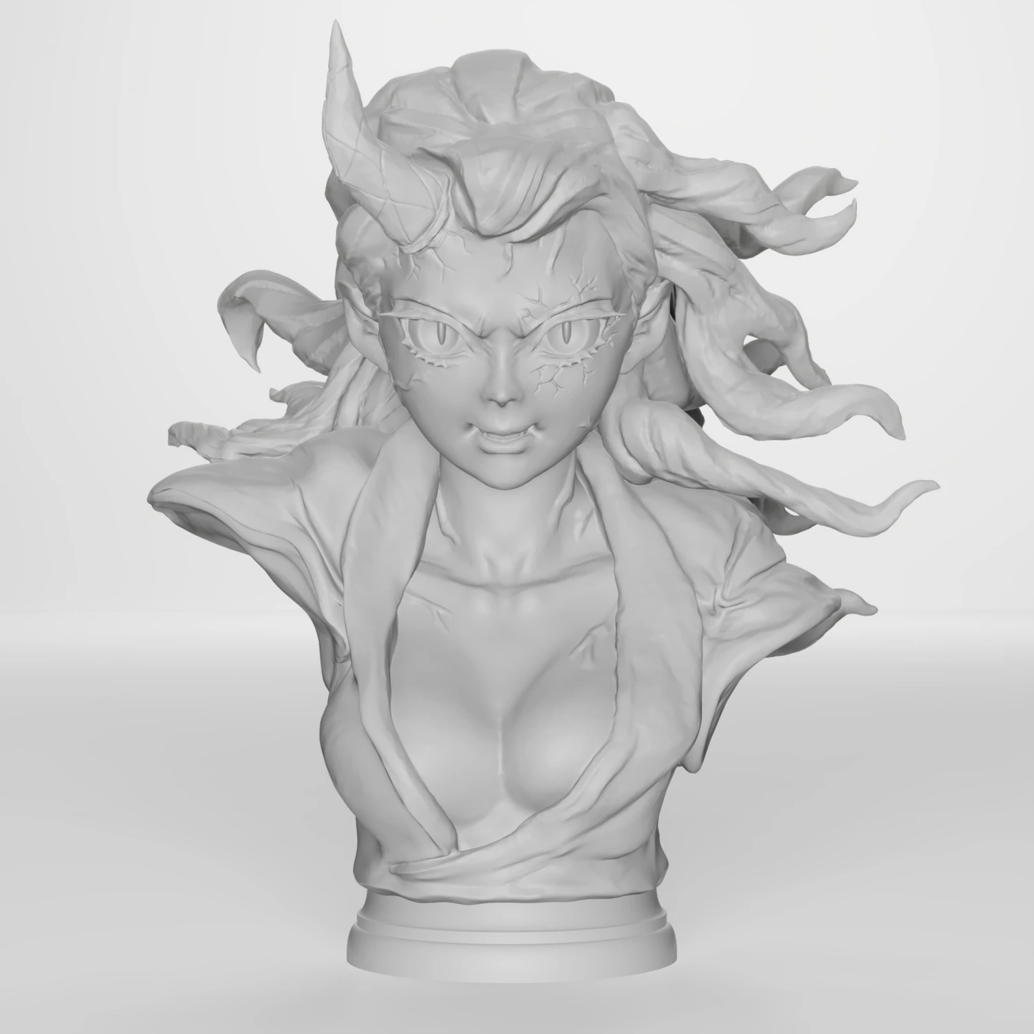 Nezuko rage mode 3d printable 3D Print Model .c4d .max .obj .3ds .fbx .stl .blend