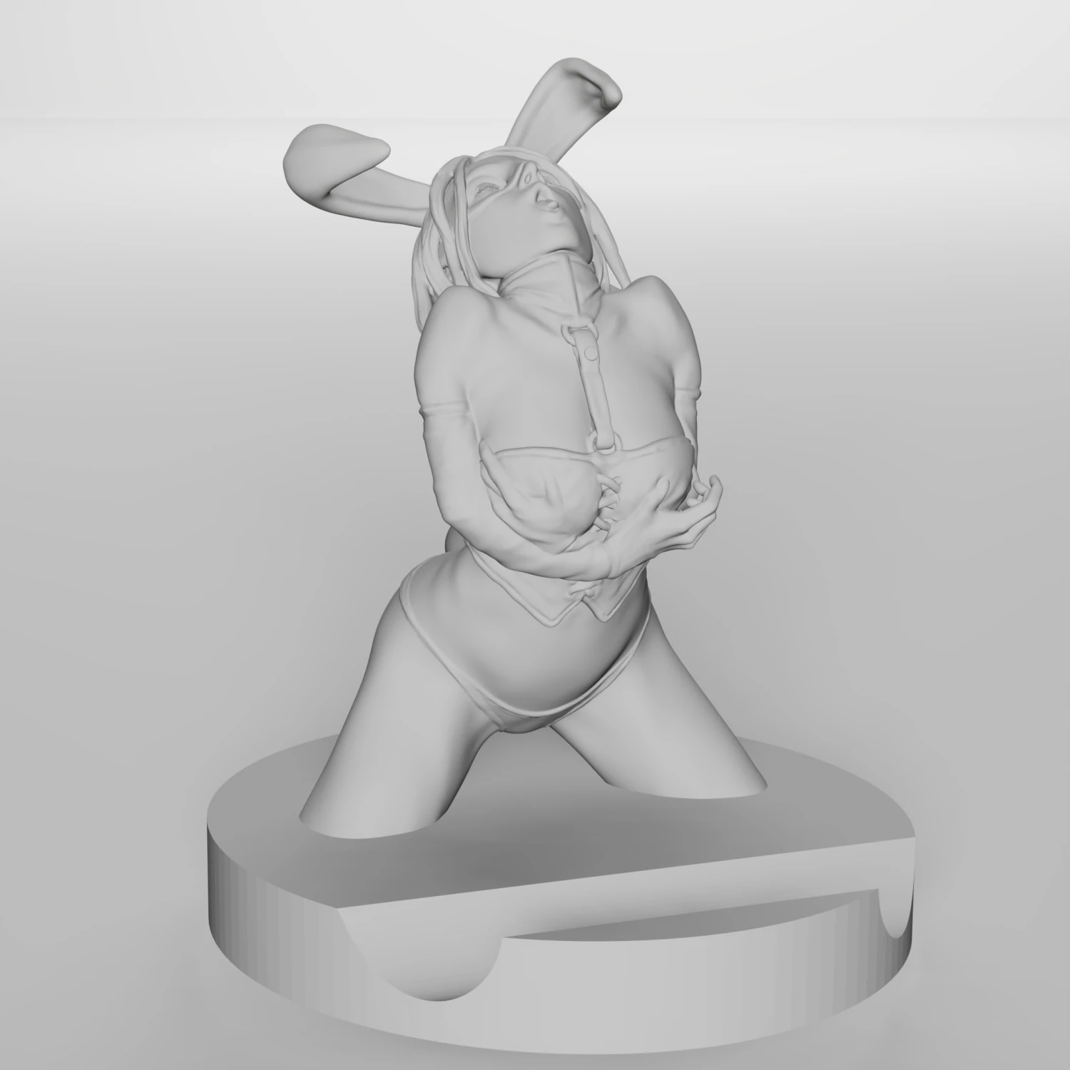 Bunny Girl phone stand 3d printable 3D Print Model .c4d .max .obj .3ds .fbx .stl .blend