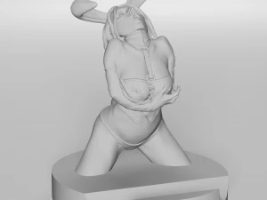 Bunny Girl phone stand 3d printable 3D Print Model