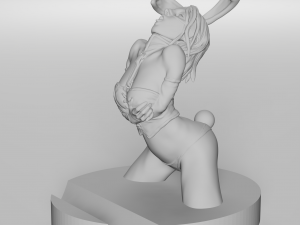 Bunny Girl phone stand 3d printable Modelo de Impressão 3D